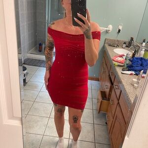 Women’s red forever 21 bodycon dress size small